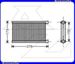 BMW 1 E82, E88 2006.11-2013.10 Fűtőradiátor 255x144x26 "DENSO-rendszerhez" V06006344