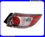 MAZDA 3 2009.04-2011.10 /BL/ Hátsó lámpa jobb külső "5 ajtós" piros/fehér (foglalat nélkül) TYC 11-11583-01-2