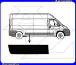 FIAT DUCATO 3 2014.01-2023.12 Hátsó sárvédő díszléc első rész jobb "MAXI" I0133234