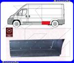 FIAT DUCATO 3 2006.07-2013.12 /250/ Hátsó sárvédő első rész bal: 103cm "hosszú kivitel" (tengelytáv: 4035mm) (külső javítólemez) KLOKKERHOLM 2097565