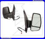 FORD TRANSIT CUSTOM 2012.09-2017.12 Visszapillantó tükör jobb, kézi állítású, domború tükörlappal, fekete borítással, irányjelzővel 310-0199