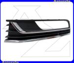 VW PASSAT B7 2010.11-2014.07 /3C/ Első lökhárító rács bal "Comfortline" (1 krómcsikkal) V5740593