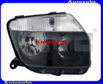 DACIA DUSTER 1 2010.02-2013.05 /X79/ Fényszóró jobb fekete házas (H7/H1) kézi/elektromos állítású is. TYC 20-12477-15-2
