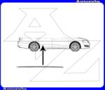 VW PASSAT B6 2005.03-2010.10 /3C/ Ajtódíszléc jobb hátsó "króm" I0902274