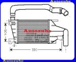OPEL ASTRA H 2003.09-2007.02 /A04/ Intercooler, levegőhűtő "1.7DTL/1, 7 DTH " "Gyári alkatrész" (Egyedi rendelésre, NEM visszáruzható) 93179039