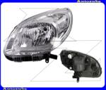 RENAULT KANGOO 2 2013.07-2021.05 Fényszóró bal króm házas (H4) (motor nélkül) DEPO 551-11A4L-LDEM1