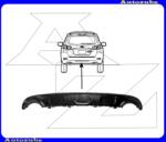 Hyundai SANTA FE 2 2009.10-2012.09 /CM/ Hátsó lökhárító alatti spoiler, fekete KBH03-35760