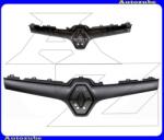 RENAULT KANGOO 2 2013.07-2021.05 Hűtődíszrács külső rész "TEHER-gk" fekete, díszléc és emblémahellyel KN-13105