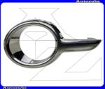 PEUGEOT 208 1 2012.01-2015.05 Első lökhárító ködlámpakeret bal, fekete krómozott 208-12144
