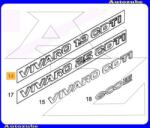 OPEL VIVARO A 2000.09-2006.08 /X83/ Embléma "VIVARO 1.9 CDTI" /Gyári alkatrész/ (Egyedi rendelésre, NEM visszáruzható) 4413015