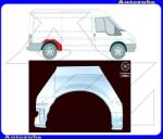 FORD TRANSIT 5 2006.04-2014.04 /V347/ Hátsó sárvédő javítóív jobb "közép és hosszú kivitelhez" (külső javítólemez) KLOKKERHOLM 2509594
