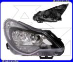 OPEL CORSA D 2011.03-2014.08 /S07/ Fényszóró jobb fekete házas (H7/H1/PY24W) nappali fénnyel, motorral TYC 20-12629-15-2