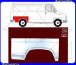 PEUGEOT J5 1981.11-1994.02 Hátsó sárvédő javítóív jobb KLOKKERHOLM 2096592