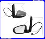 VW TOURAN 1/2 2006.12-2010.07 /1T/ Visszapillantó tükör bal "2009.05. -től" elektromosan behajló, fűthető-aszférikus tükörlappal, kilépőfénnyel, fényezhető borítással, irányjelzővel 337-0180