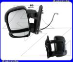 CITROEN JUMPER 3 2006.07-2013.12 Visszapillantó tükör bal "RÖVID-karos" kívűlről állítható, domború tükörlappal, fekete borítással, irányjelzővel (kar: 80mm) FT9307004