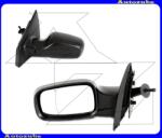 RENAULT CLIO 3 2005.10-2008.12 Visszapillantó tükör bal, manuális, aszférikus tükörlappal, fekete borítással 6101175
