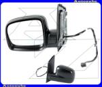VW CADDY 3 2004.02-2009.12 /2K/ Visszapillantó tükör bal, elektromos, fűthető-aszférikus tükörlappal, fekete borítással MVW113-L