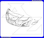 OPEL MERIVA B 2009.09-2014.06 /S10/ Első lökhárító rács bal /Gyári alkatrész/ (Egyedi rendelésre, NEM visszáruzható) 13297501