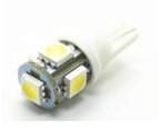 DT-Xenon T10 (W5W) LED 5x5050 SMD (piros)