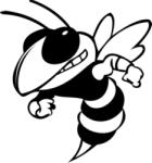  Darázs 2 db plottervágott autós matrica applikáló fóliával