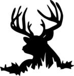  Szarvasfejes 2 db plottervágott autós matrica applikáló fóliával