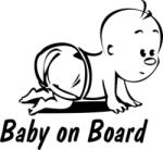  Cuki pelusos baby on board 2 db plottervágott autós matrica applikáló fóliával