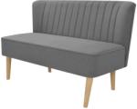 vidaXL Canapea din material textil 117 x 55, 5 x 77 cm, gri deschis (244070) Canapea