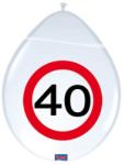  évszámos lufi 40. (6 db)