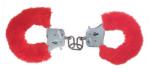 NMC Fém csuklóbilincs piros plüss huzattal - szeresdmagad