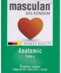 Masculan Anatomic anatómiailag formált óvszer (TYPE 4) 3 db