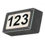 Rabalux Aplică număr casă LED Hannover, L: 24cm, IP54, antracit (8747)