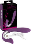 Javida Vibe with Clit Stimulator - akkus G-pont vibrátor csiklókarral - lila