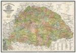 Stiefel Antik Magyarország térkép / antik Magyarország 1876 wandi