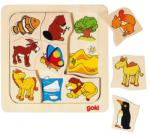 Goki Joc puzzle de asociere Casutele animalelor 2 (GOKI56725) Puzzle