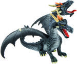 BULLYLAND Dragon Negru Cu 2 Capete (75597) Figurina