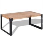 vidaXL Măsuță de cafea din lemn masiv de acacia, 100 x 60 x 45 cm (243914) Masa de cafea