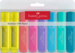 Faber-Castell Textmarker pastel FABER-CASTELL 1546, 8 buc/set, FC154681
