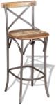 vidaXL Scaun de bar, lemn masiv reciclat (244014)