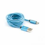 SBOX USB-TYPEC-15BL kábel M/M-1M, kék