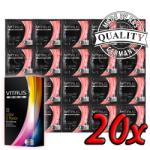 Vitalis Strawberry piros színű óvszer, eper aromával 20 db