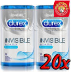 Durex Invisible Extra Thin Extra Sensitive extra vékony óvszer 20 db