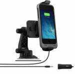 mophie поставка за кола, зярядно и MicroUSB кабел за iPhone 5S, iPhone 5, iPhone SE(черен) - Mophie Car Dock Charger