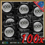 EXS Condoms Black Latex 100 db