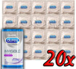 Durex Invisible Extra Lubricated vékony óvszer extra síkosítással 20 db