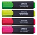 Office Products Textmarker varf lat, 4 culori/set, Office Products (OF-17055214-99) - viamond