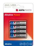 AgfaPhoto maxell / tecxus / AgfaPhoto AF LR03 AAA elem, alkáli, 4 db / csomag