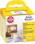  Avery Zweckform No. AS0722430 fehér színű 54 x 101 mm méretű, nyomtatható öntapadós tekercses csomag címke, permanens ragasztóval - kiszerelés: 220 címke / tekercs, 1 tekercs / doboz
