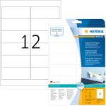 HERMA No. 10017 fehér színű 99, 1 x 42, 3 mm méretű, univerzálisan nyomtatható, öntapadós etikett címke, visszaszedhető ragasztóval A4-es íven - kiszerelés: 300 címke / 25 ív