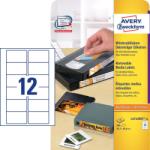  Avery Zweckform No. L4742REV-25 univerzális 78, 7 x 46, 6 mm méretű visszaszedhető, fehér öntapadó etikett címke A4-es íven - 300 címke / csomag - 25 ív / csomag (Avery L4742REV-25)