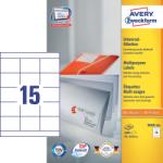  Avery Zweckform No. 3669-200 univerzális 70 x 50, 8 mm méretű, fehér öntapadó etikett címke A4-es íven - 3000 címke / doboz - 200 ív / doboz (Avery 3669-200)